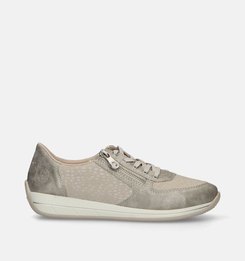 Rieker Beige Sneakers voor steunzolen voor dames (335505) - geschikt voor steunzolen