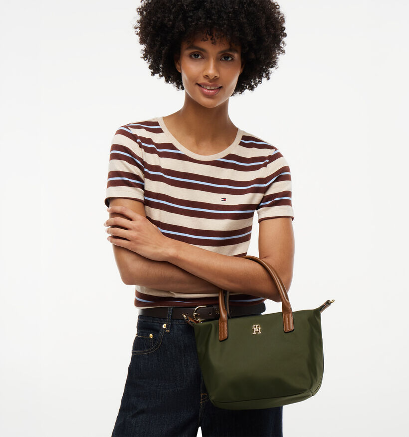 Tommy Hilfiger Popette Mini Tote Sac &agrave; main en Vert kaki pour femmes (379494)