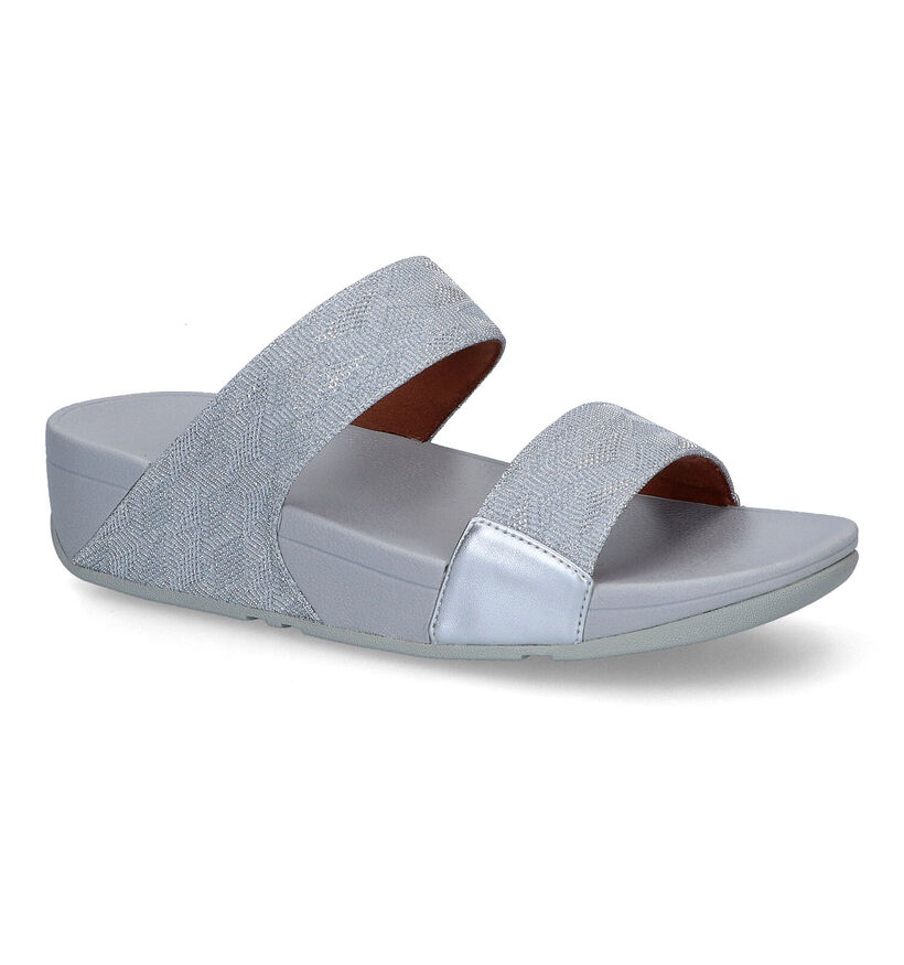 FitFlop Lulu Geo Glitz Zwarte Slippers in stof (304821)