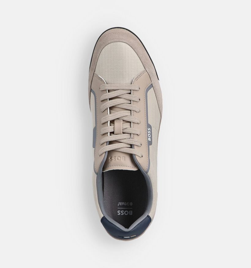 BOSS Beige Veterschoenen voor heren (359090) - geschikt voor steunzolen