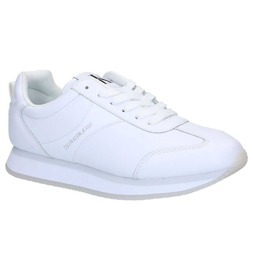 Calvin Klein Baskets en Blanc en cuir (285310)