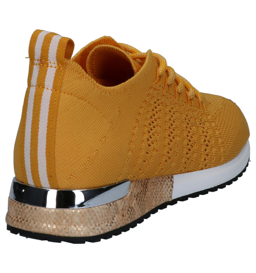 La Strada Gele Sneakers in stof (273207)