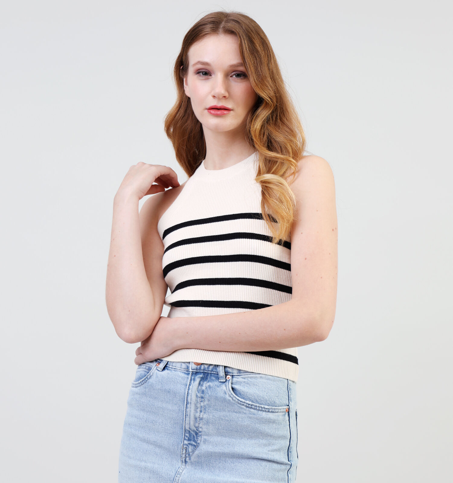 Vero Moda Saba Beige Top Dames Topjes Online op TORFS.BE
