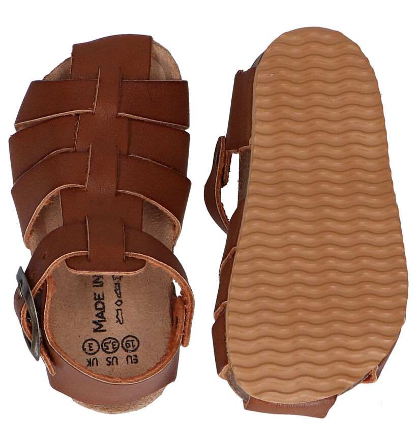 Made in Spain Sandales pour bébé en Cognac en simili cuir (287596)