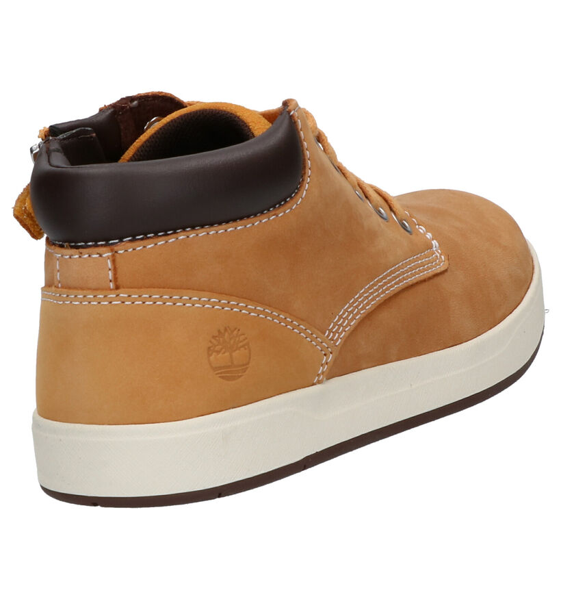 Timberland Davis Square Blauwe Bottines in nubuck (277881)