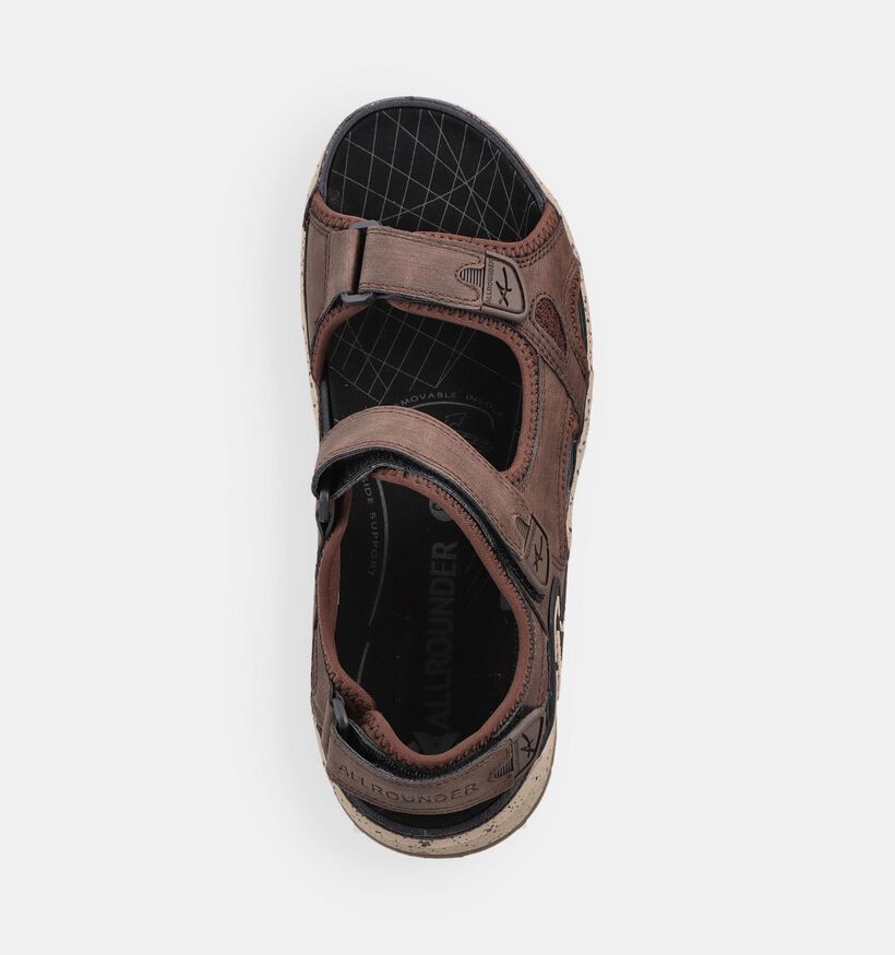 Allrounder Honduras Bruine Sandalen voor heren (370221) - geschikt voor steunzolen
