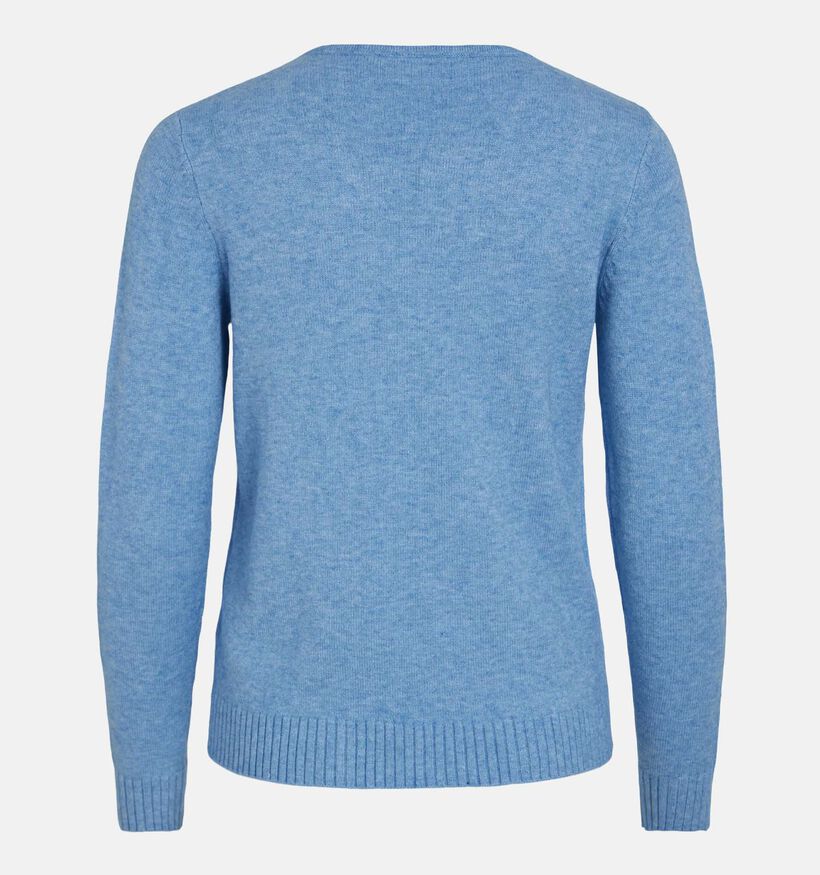 Vila Ril Blauwe Trui met V-hals voor dames (351767)