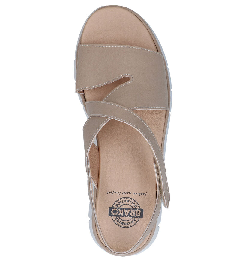 Brako Anatomics Lichtbeige Sandalen in leer (272900)