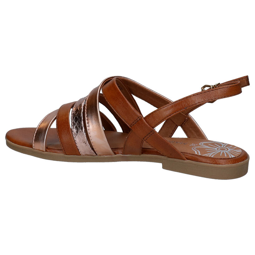 Marco Tozzi Cognac Sandalen in kunstleer (270668)