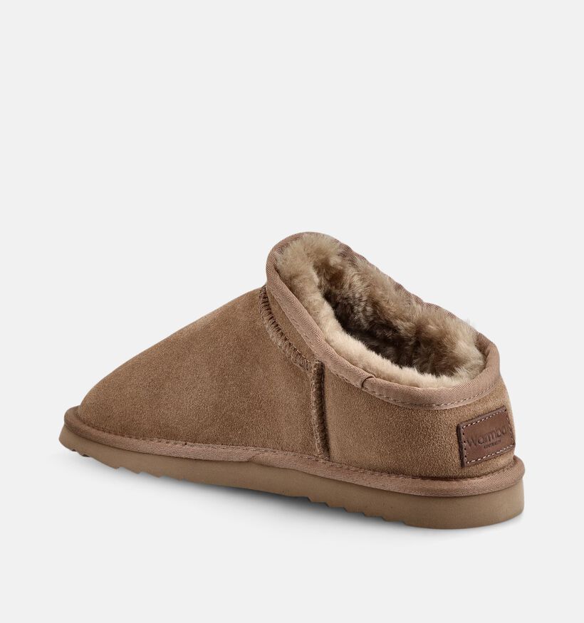 Warmbat Conner Pantoufles ferm&eacute;es en Cognac pour hommes (379305)