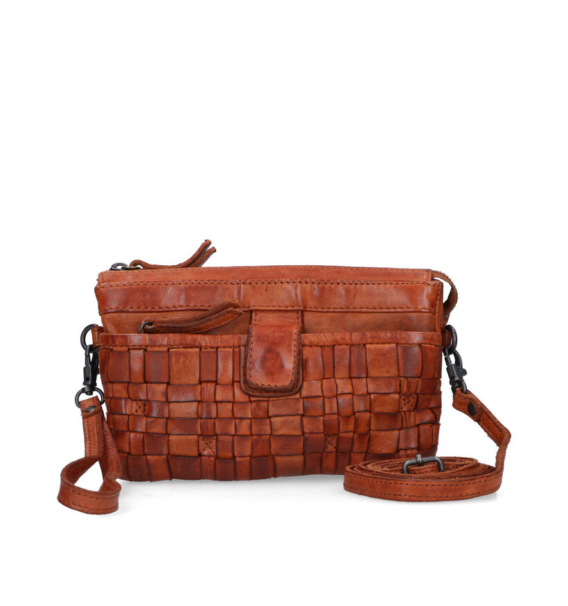 Bear Design Cognac Crossbody Tas voor dames (329773)