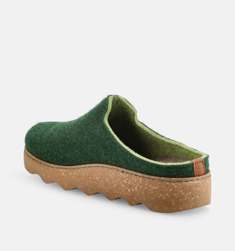 Rohde Foggia Groene Open Pantoffels voor dames (380029) - geschikt voor steunzolen