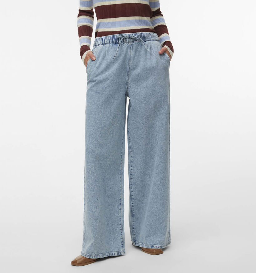 Vero Moda Valeria Straight leg jeans en Bleu pour femmes (367210)