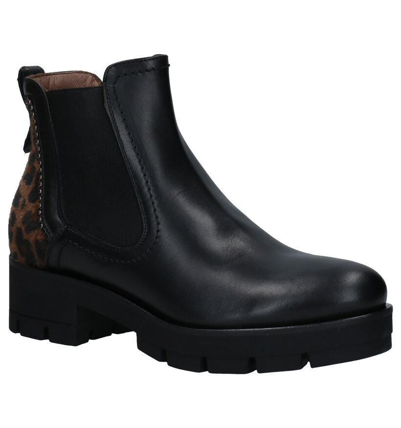 NeroGiardini Bottines à talons en Noir en cuir (283181)