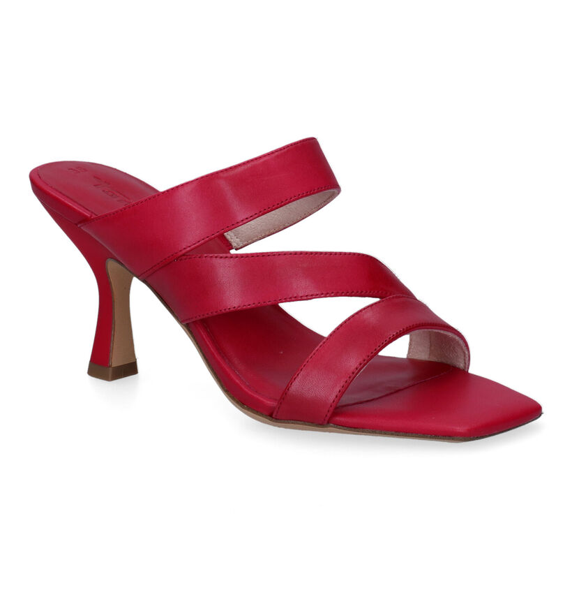 Tamaris Zwarte Slippers in leer (306381)