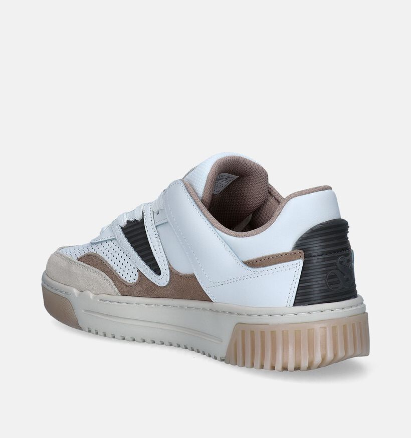 Scotch & Soda New Cup Witte Veterschoenen voor heren (345457) - geschikt voor steunzolen