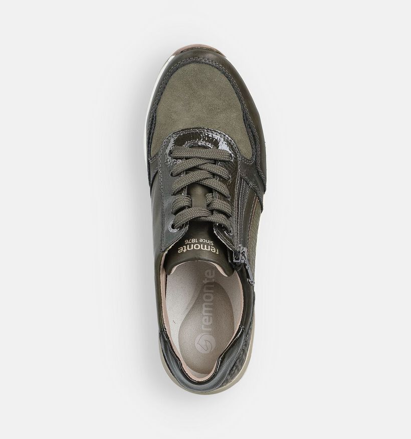 Remonte Groene Rits-Veterschoenen voor dames (360399) - geschikt voor steunzolen