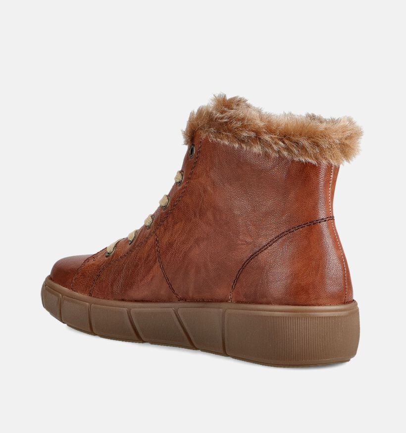 Remonte Cognac Hoge Sneakers voor dames (363560) - geschikt voor steunzolen