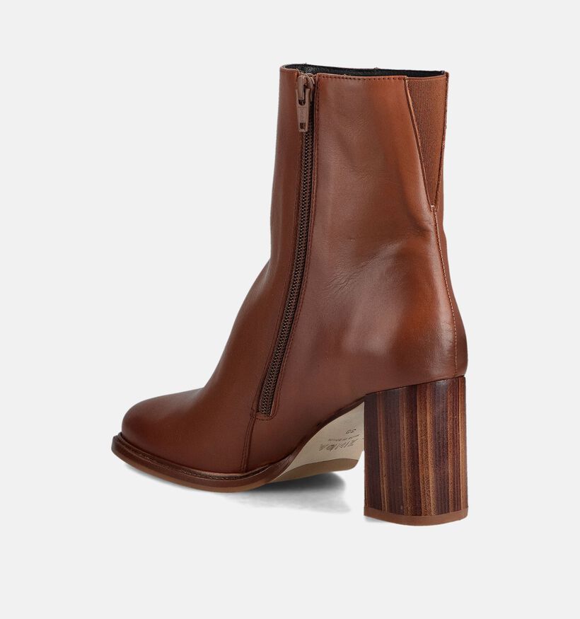 Zinda Bottines en Cognac pour femmes (364403)