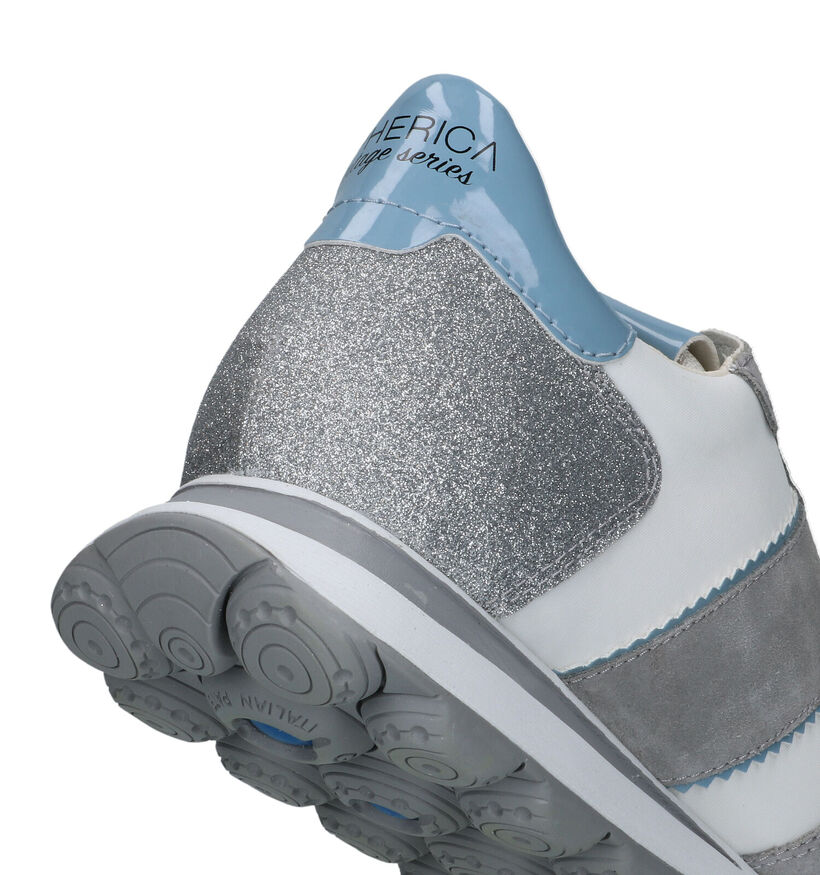 Geox Spherica Vseries Grijze Sneakers in daim (326648)