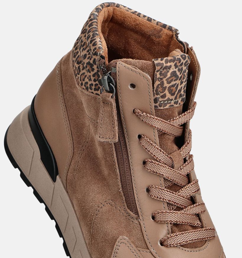 Gabor Bruine Hoge Sneakers voor dames (363153) - geschikt voor steunzolen