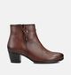 Gabor Best Fitting Bottines à talons en Cognac pour femmes (360291) - pour semelles orthopédiques