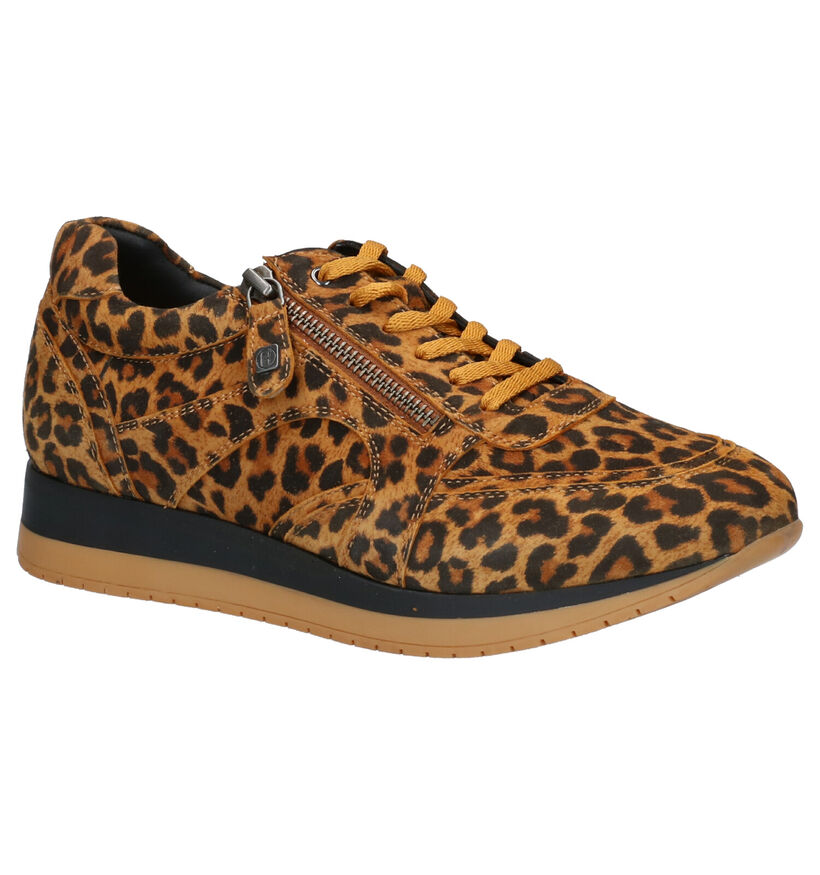 Helioform Chaussures plates en Cognac en nubuck (262411)