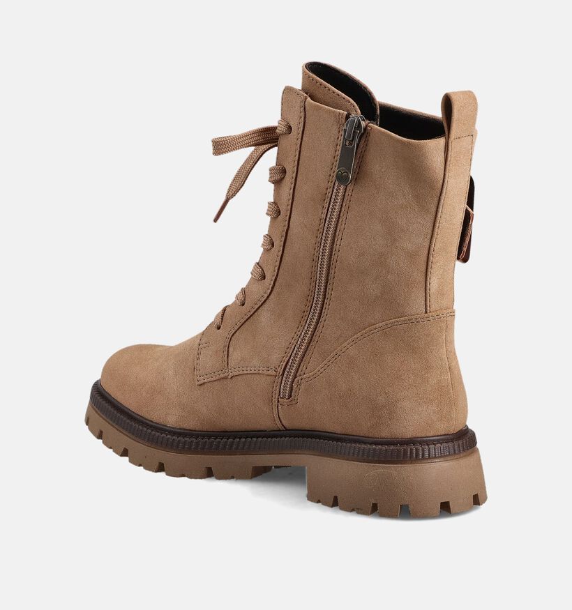 Marco Tozzi Beige Veterboots voor dames (362543)