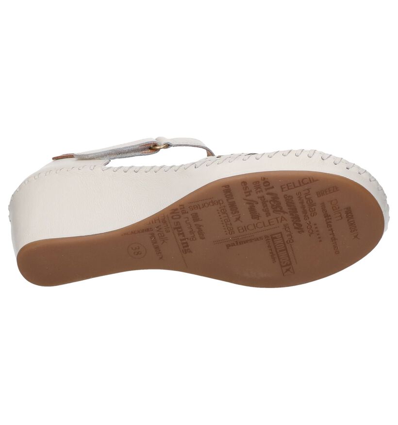 Lichtbeige Sandalen Pikolinos Margarita in leer (256426)