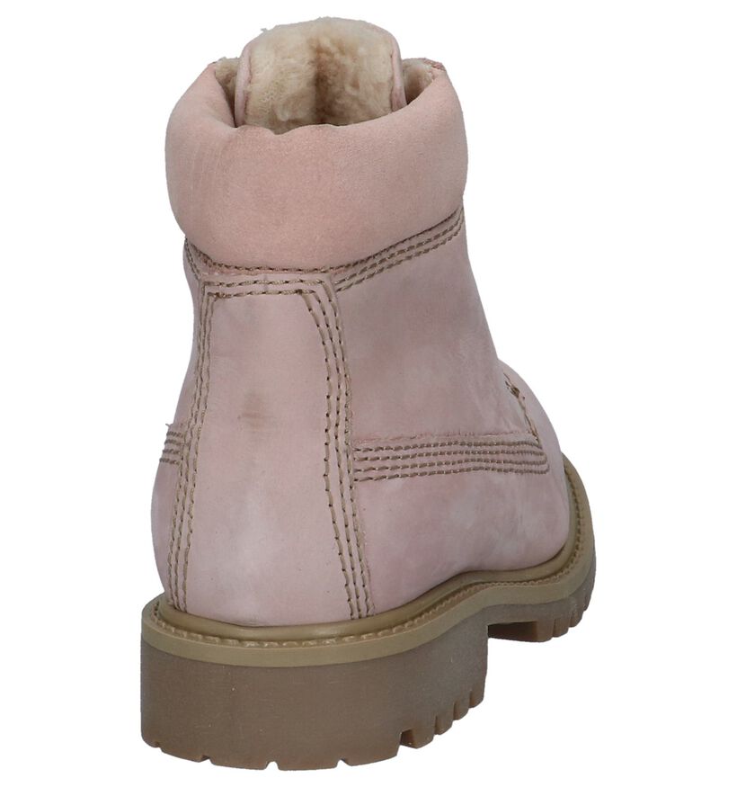 Lichtroze Dazzle Veterboots in nubuck (223857)