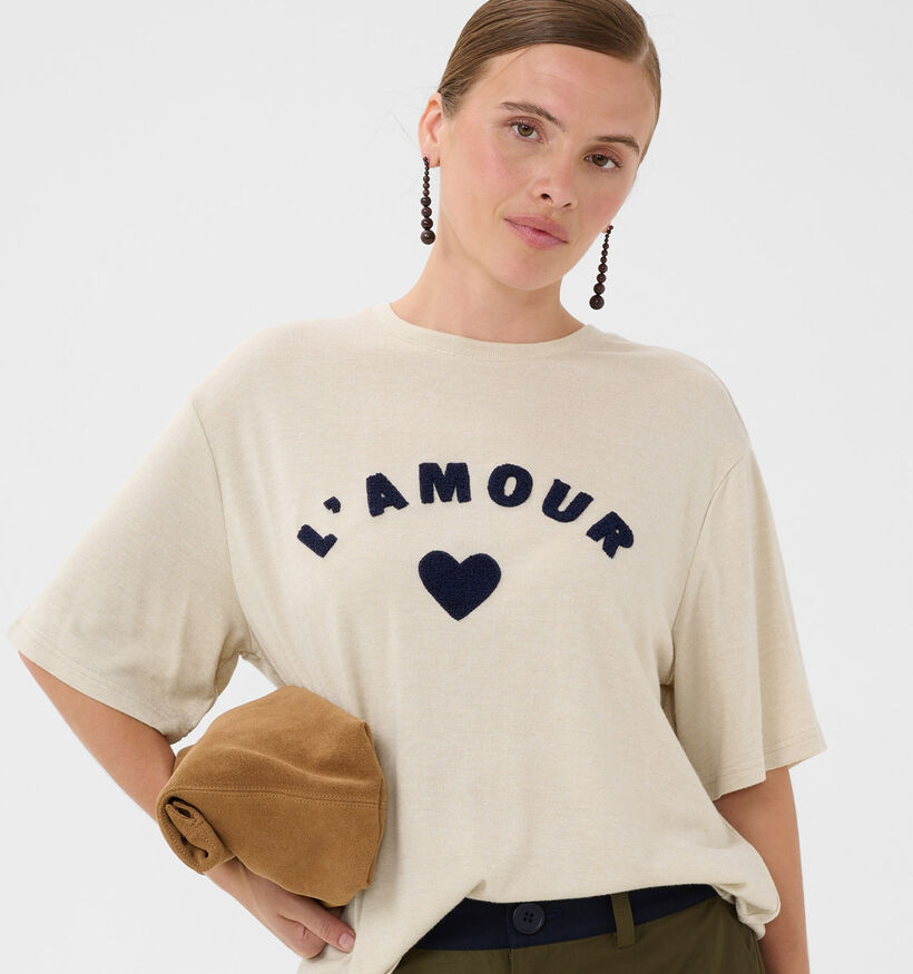 Culture Amour Beige T-shirt voor dames (377023)