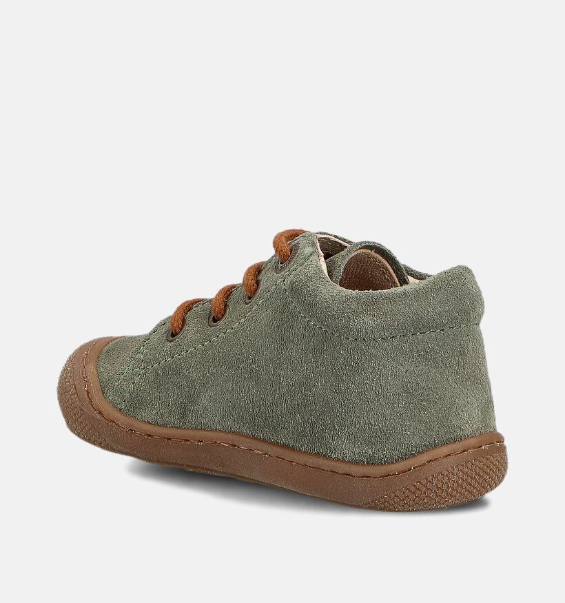 Naturino Cocoon Suede Chaussures pour bébé en Vert pour filles, garçons (364226) - pour semelles orthopédiques