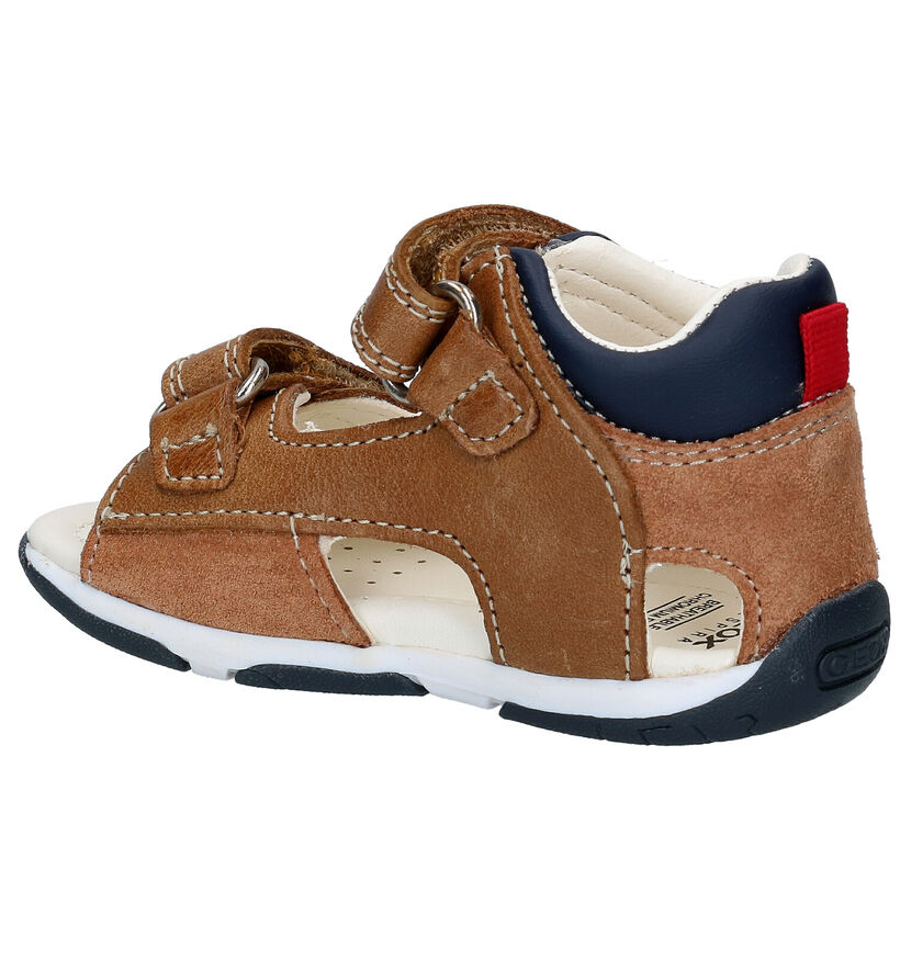 Geox Sandales pour bébé en Cognac en cuir (287090)