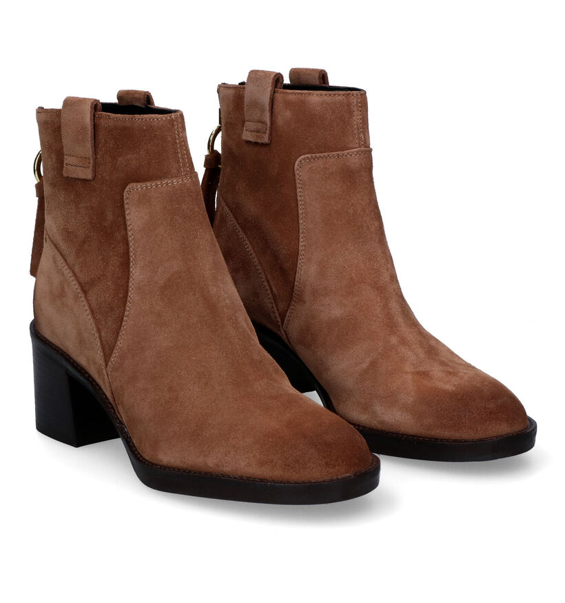 Geox Giulila Bottillons en Brun en daim (316151)