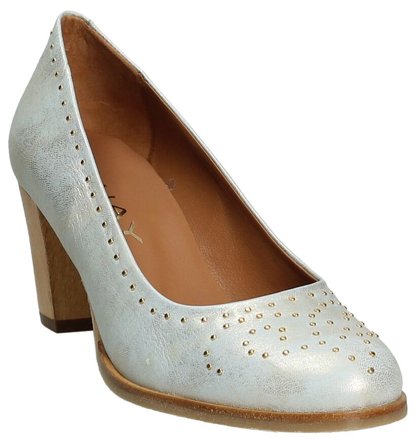 Klassieke Zilveren Pump JHay met Studs, , pdp