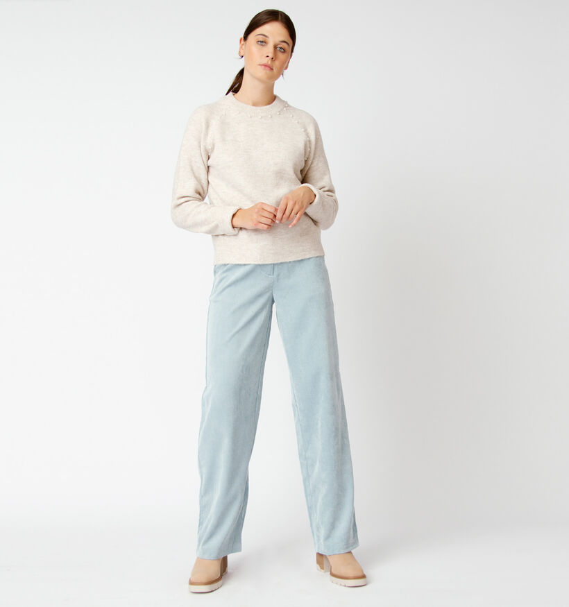 Vero Moda New Peppypearl Pull en Beige (318350)