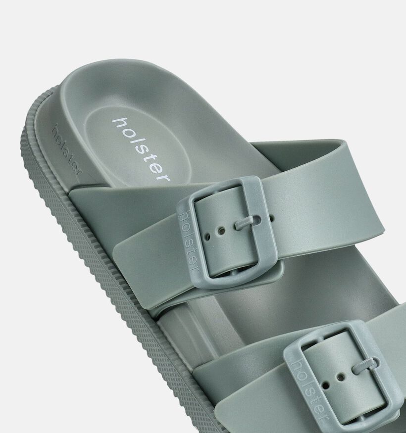 Holster Australia Soleseeker Claquettes en Vert pour femmes (373363)