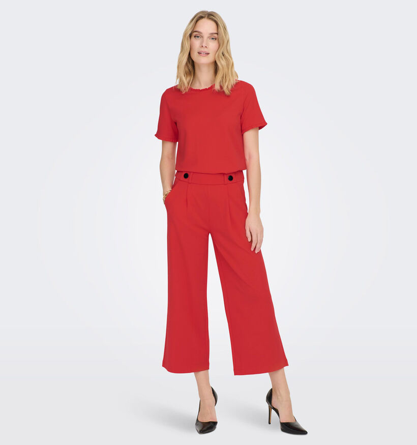 JDY Geggo Pantalon large en Rouge pour femmes (334344)