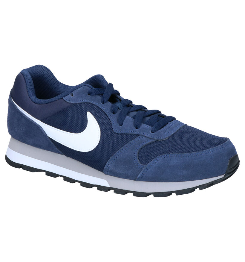 Nike MD Runner Sneakers en Bleu en daim (266539)