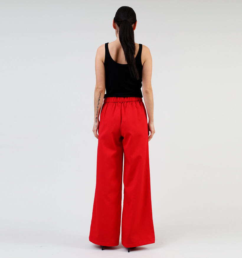 Pieces Odette Pantalon large en Rouge pour femmes (354090)