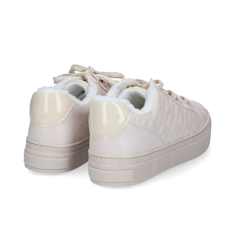 Marco Tozzi Beige Sneakers voor dames (312941) - geschikt voor steunzolen