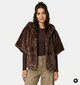 Laurent David Donkerbruine Fluffy Vest voor dames (382021)