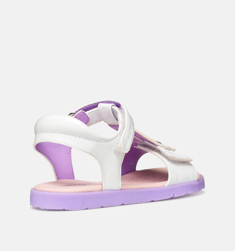 Geox J Joyfoot Sandales en Blanc pour filles (370129)