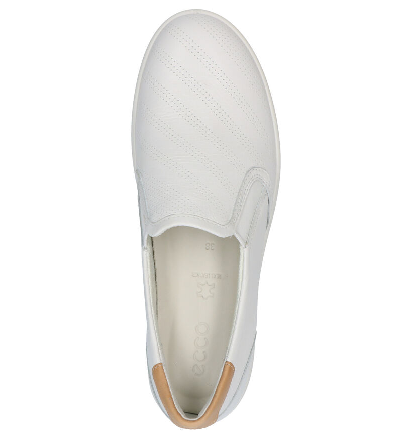 ECCO Leisure Chaussures sans lacets en Ecru en cuir (287315)