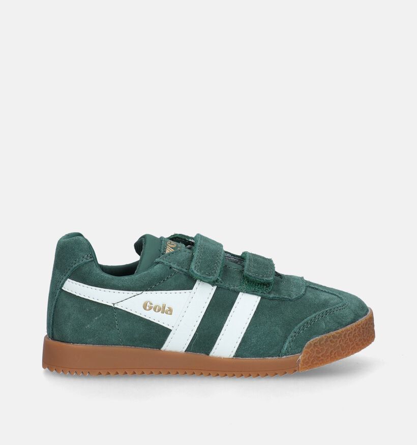 Gola Harrier Strap Groene Sneakers voor jongens, meisjes (335823)