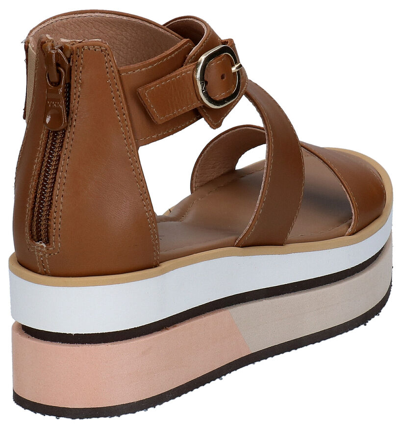 NeroGiardini Cognac Sandalen in leer (273112)