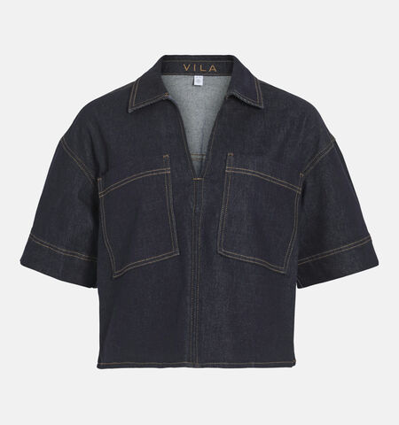 Blouse blauw