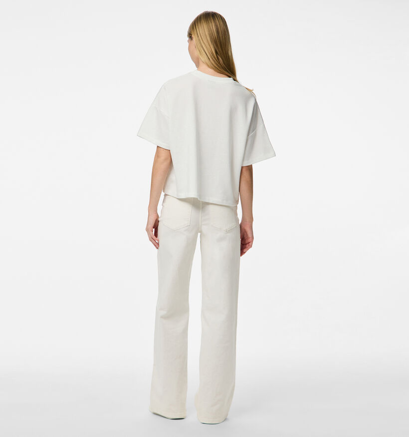Pieces Chilli Wit T-shirt voor dames (359046)