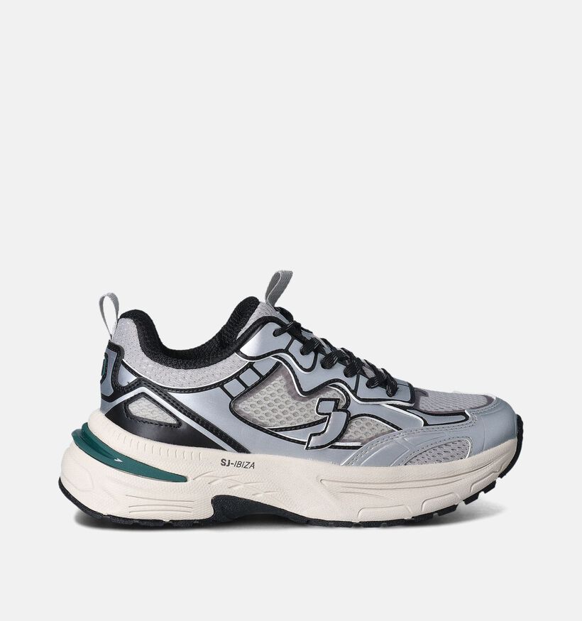 SJ Zilveren Sneakers voor dames (354137) - geschikt voor steunzolen