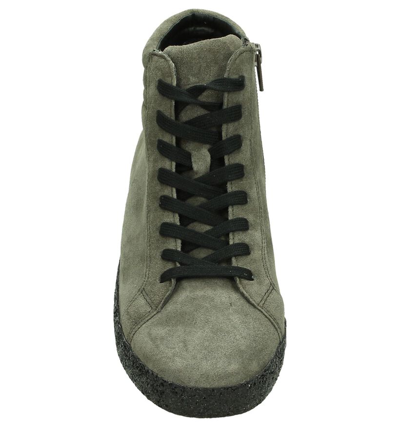 Gabor OptiFit Zwarte Veterschoenen in nubuck (277854)